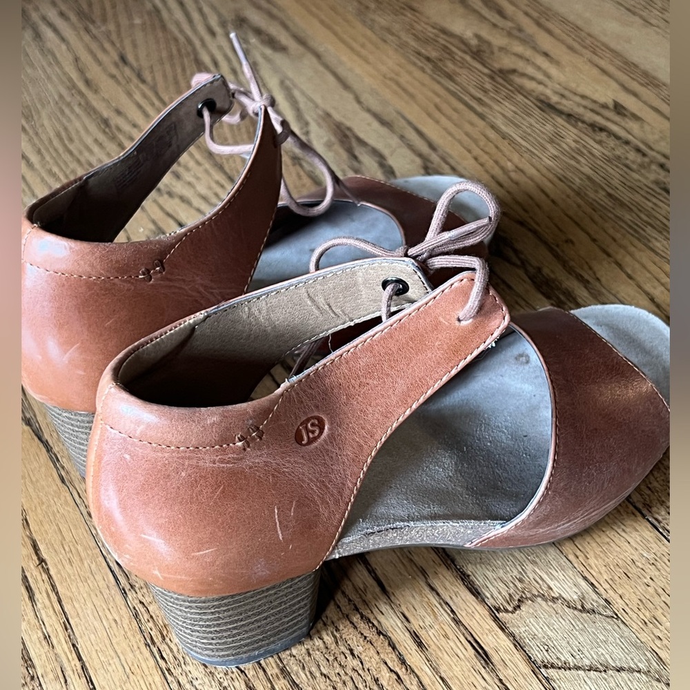 Josef Seibel Leather Open-Toe Shoes - Picture 2 of 7